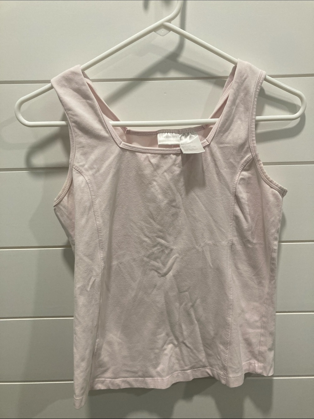 No Boundaries Pale Pink Scoop Neck Tank Top